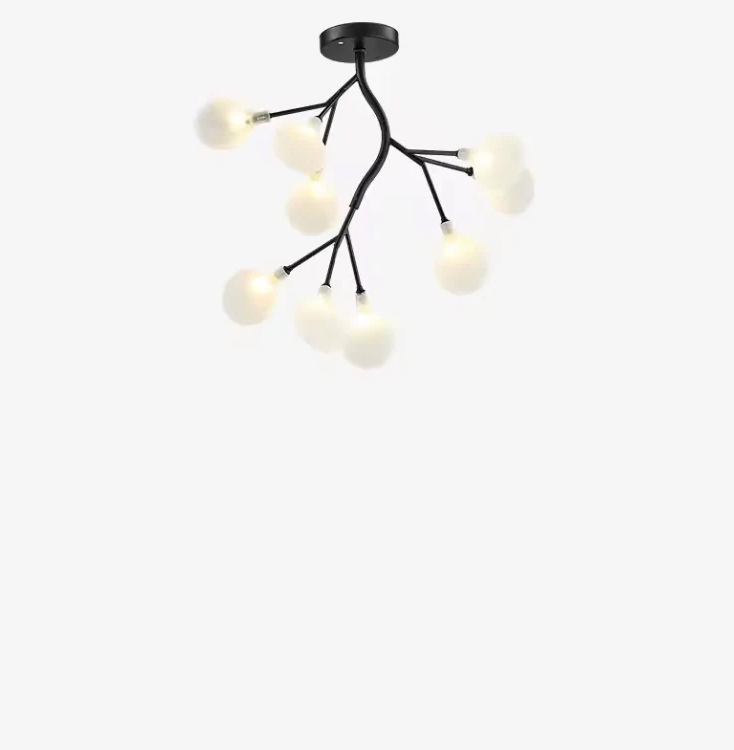 Suspension Design Moléculaire LED – Chandelier Moderne et Sphères Lumineuses