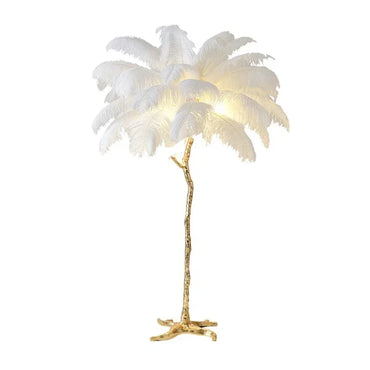 Living Room Floor Lamp – Elegant Design with Golden Base for Refined Interiors