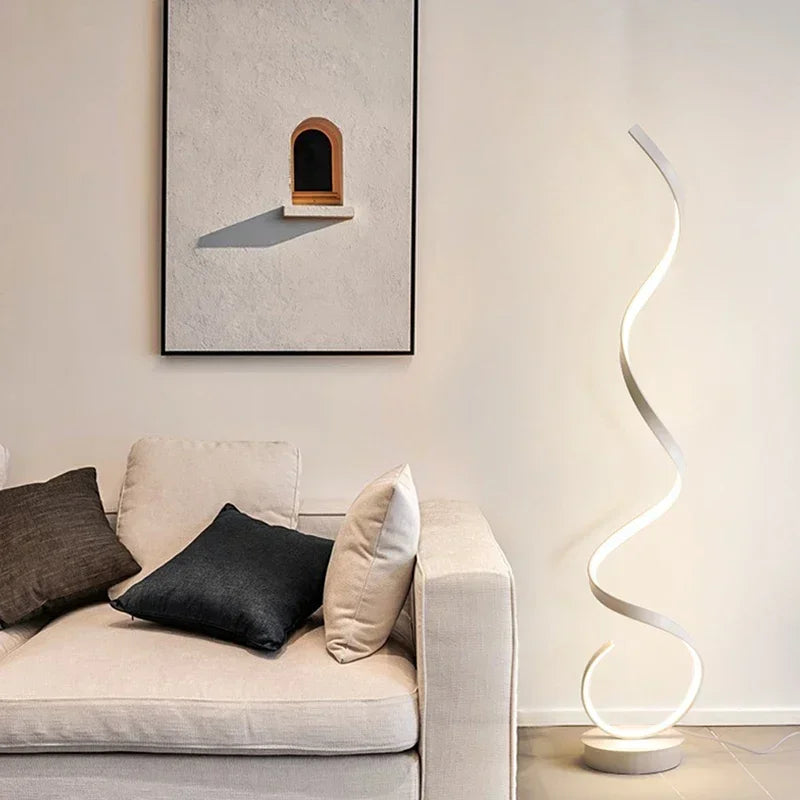 Living Room Floor Lamp - Sculptural Design and Ambient Lighting
