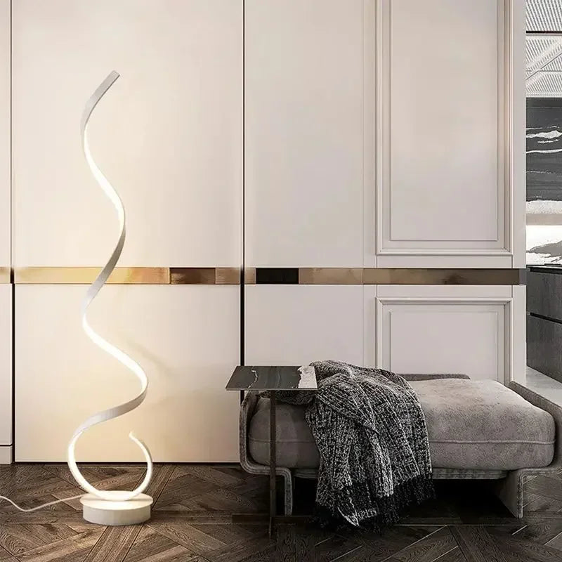 Living Room Floor Lamp - Sculptural Design and Ambient Lighting
