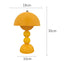 Table Lamp - Yellow Ball Base and Rounded Lampshade