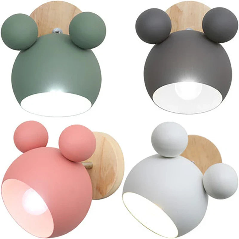 Children’s Wall light – Designer Lamp for Children's Room in Metal and Wood
