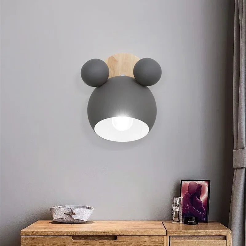 Children’s Wall light – Designer Lamp for Children's Room in Metal and Wood