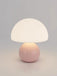 Pink Glass Mushroom Table Lamp – Soft Lighting and Elegant Style