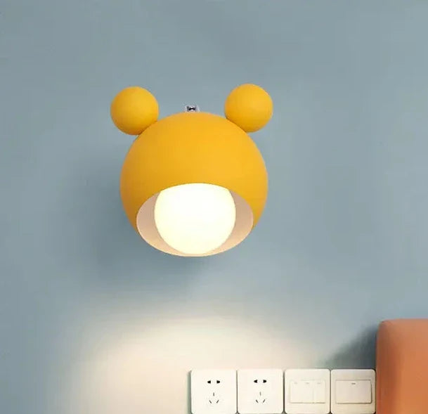 Children’s Wall light – Designer Lamp for Children's Room in Metal and Wood