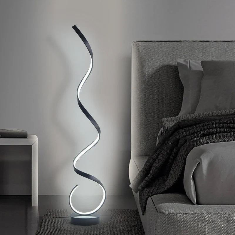 Living Room Floor Lamp - Sculptural Design and Ambient Lighting