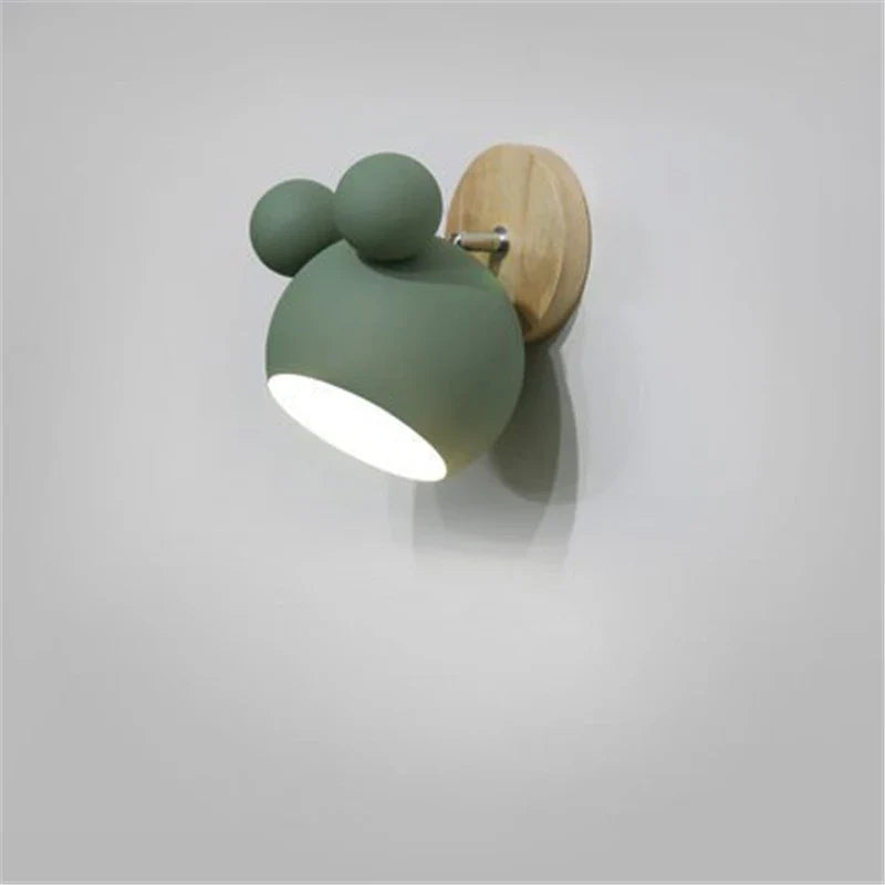 Children’s Wall light – Designer Lamp for Children's Room in Metal and Wood