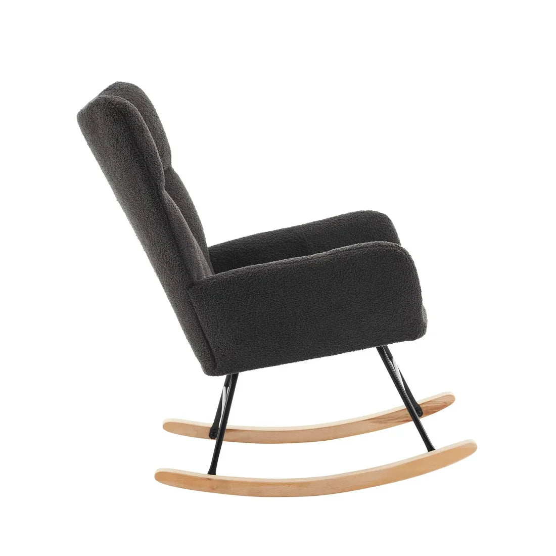 Rocking Chair - SKANÖRA – Fauteuil Relax Bouclette Premium