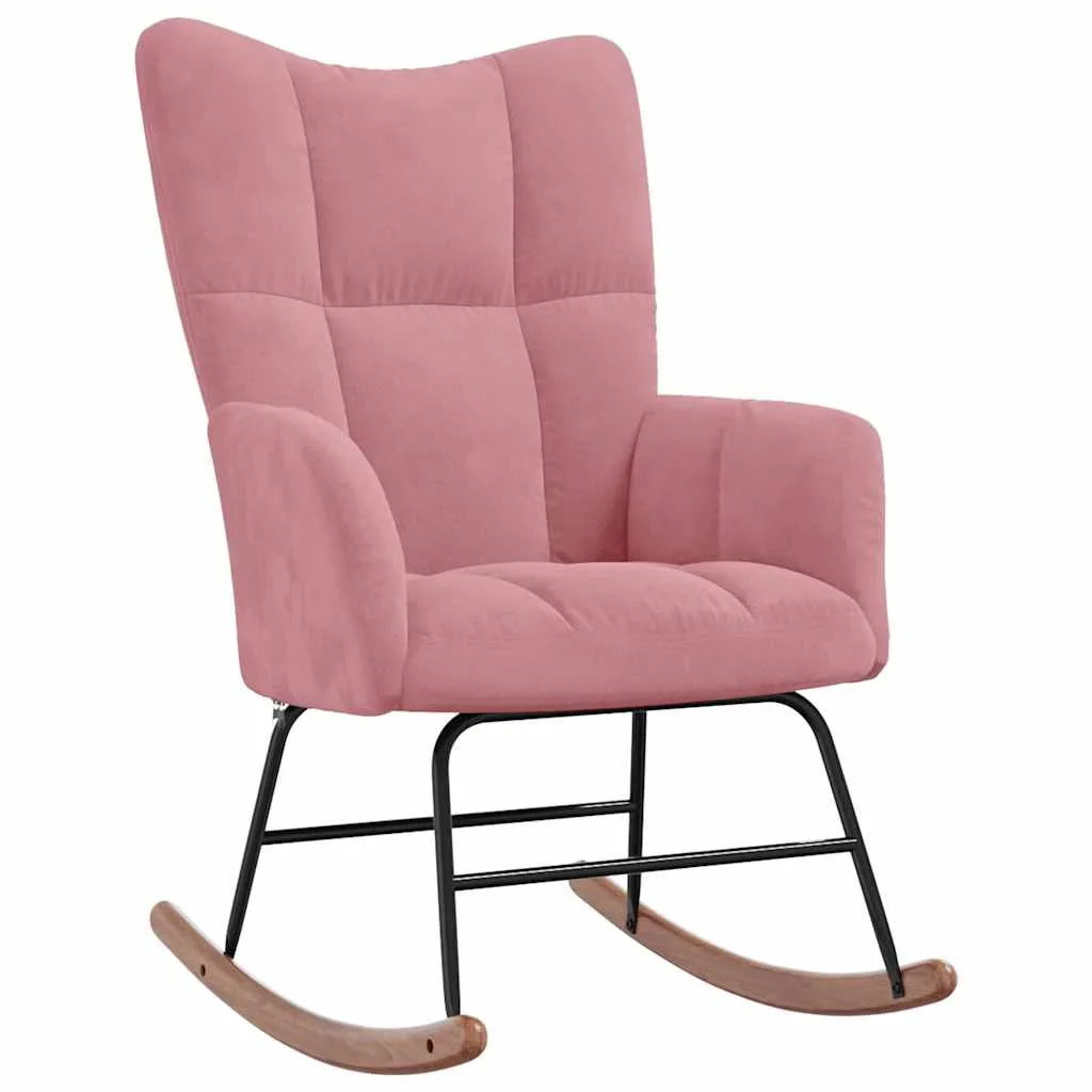 Rocking Chair - AUREVIK – Velours Moelleux Grand Confort