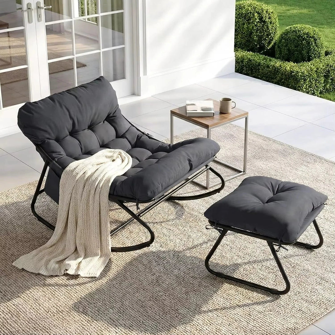 Rocking Chair - MYRVEN – Extérieur Résistant
