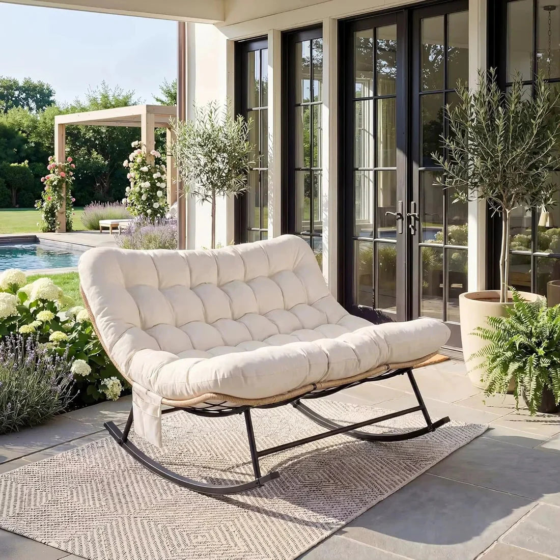 Rocking Chair - TORVENA –  Duo & Coussins XXL